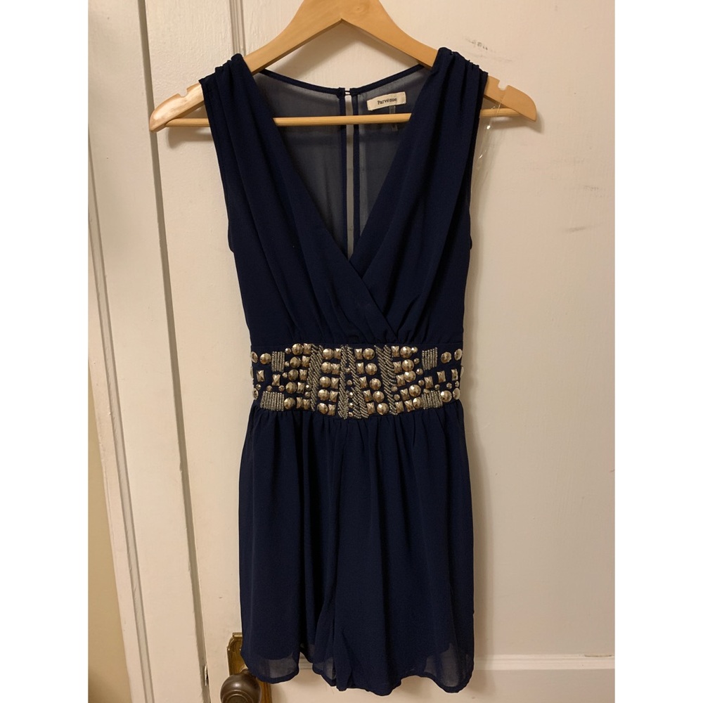 Parvenue | Jeweled Romper | Size Medium